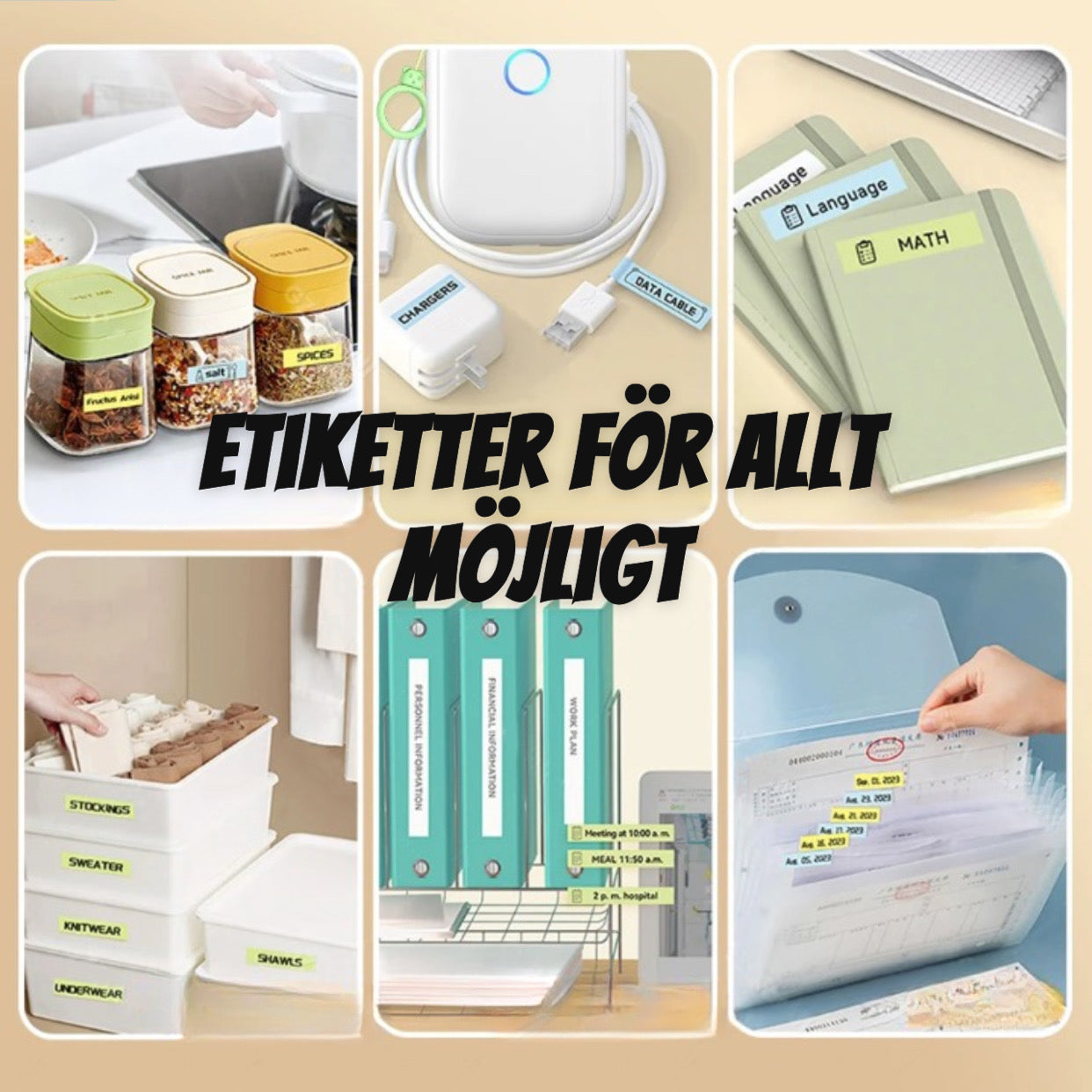 Mini Etikettskrivare - För Ett Organiserat Hem